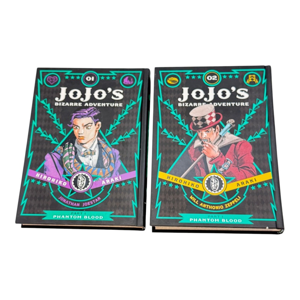 Viz Media JoJo's Bizarre Adventure Lot 2 HC Part 1 Phantom Blood Vol 1 2